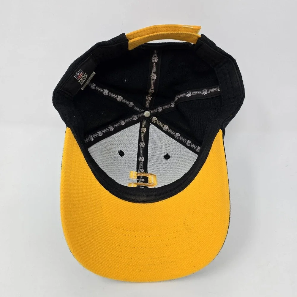 Reebok Pittsburgh Steelers NFL Hat Mens Black Yellow Adjustable Baseball Cap